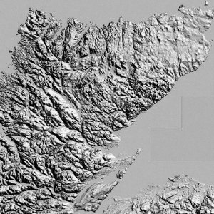 OS Landform Panorama Contours NTF or DXF tile lookup - sample image
