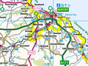 OS 1:250 000 Scale Colour Raster - sample image