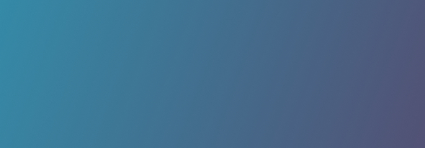 Teal to purple gradient banner
