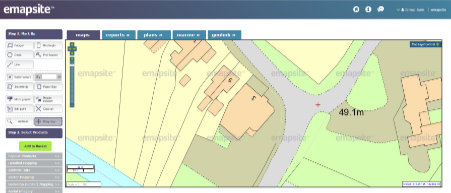 emapsite Mapshop application screenshot