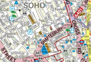 Colins Bartholomew London 1:20,000 Mapping
