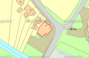 OS MasterMap with site selected in red