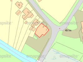 OS MasterMap with site selected in red