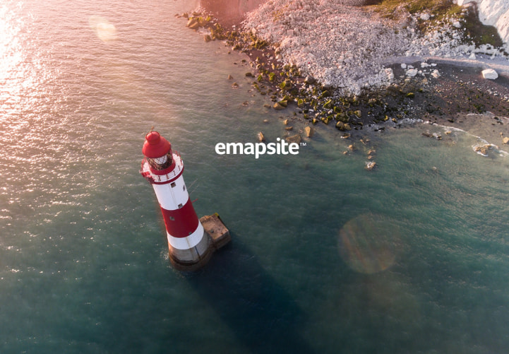 Lighthouse in the sea