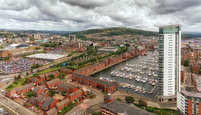 Image of cityscape in Wales
