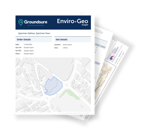 Groundsure Insight Reports - Identifying contaminated land issues and geological data with Groundsure Insight, Map Insight, Enviro Insight, and Geo Insight.